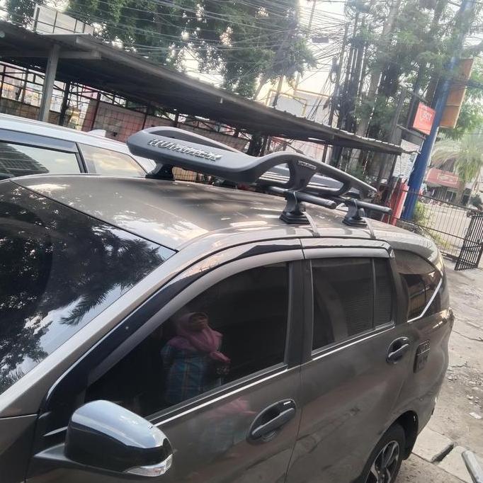 Roofrack Bagasi Atas Mobil Sigra / Calya Model Hummer Gede Plus Cross Bar Jepit Body Ready