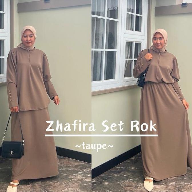 Bgs- By Zayyenna - Zhafira Set Rok / Setelan Rok Jumbo Ld 130 / Setelan Rok Premium / One Set Jumbo 