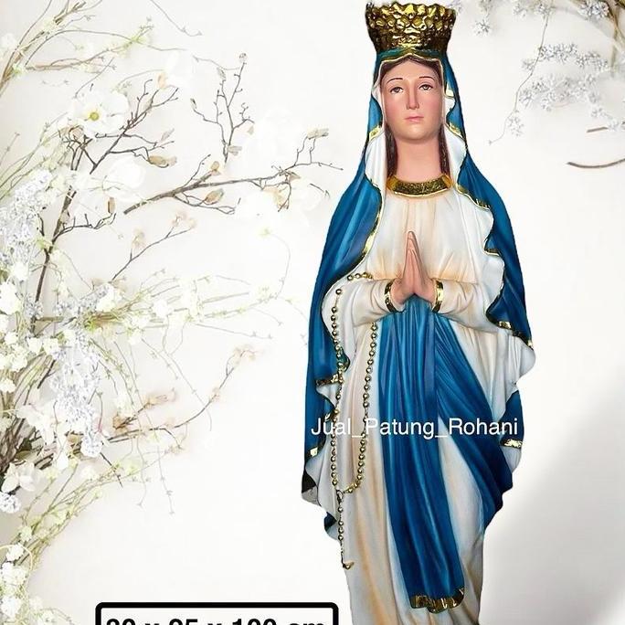 TERMURAH - Patung Maria Lourdes Mahkota 100 cm