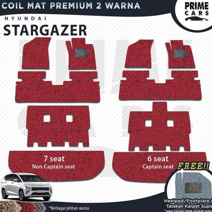 Karpet Mobil Coil Mat PREMIUM Hyundai STARGAZER Full Mie Bihun 2 Warna