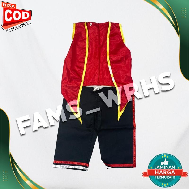 Baju Setelan Ganongan Anak Dewasa Celana Rompi Ganongan dan Jaranan Pasti Murah