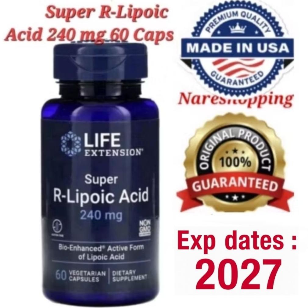 Life Extension Super R-Lipoic Acid, 240 Mg, 60 Capsules Original