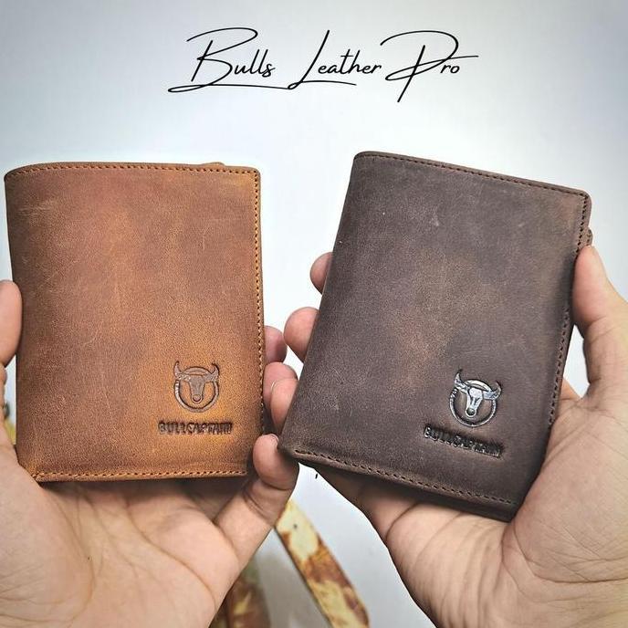 Dompet Kulit asli berdiri Bulls leather pro ANG