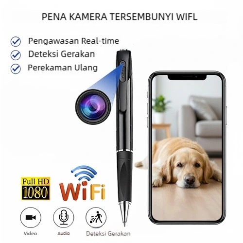Kamera Pen 2-in-1, Rekaman Video 1080P FHD, Panjang Fokus Pendek, kamera mata-mata tersembunyi pena 