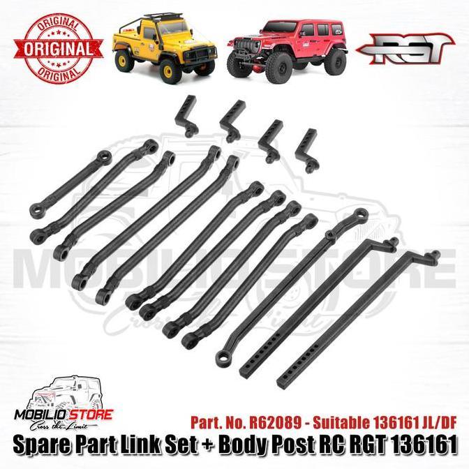 Sparepart Ori R62089 Link Set Body Post RC Crawler RGT 136161 JL/DF