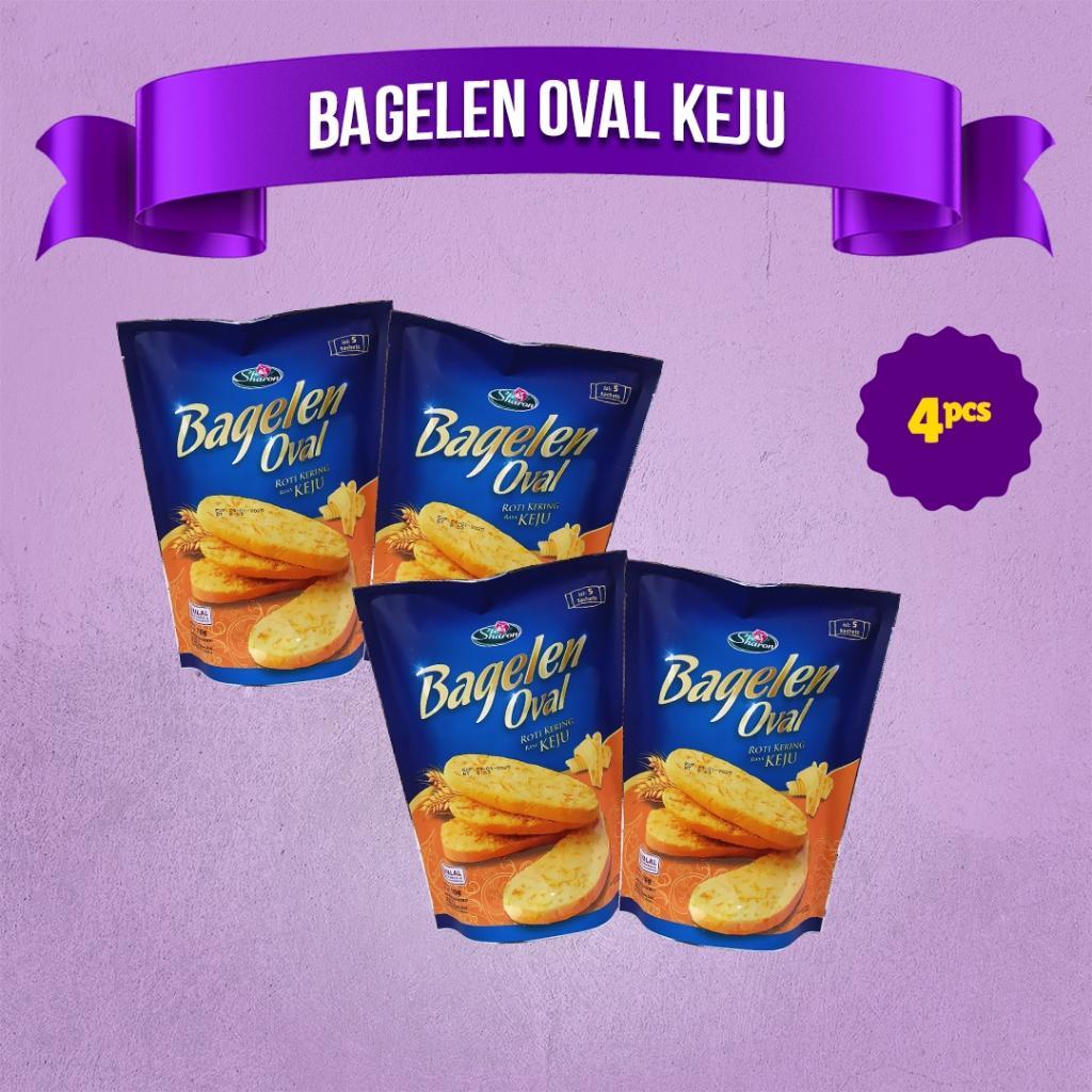 Sharon Bakery  Roti Kering Bagelen Sisir Oval 100Gr - Paket