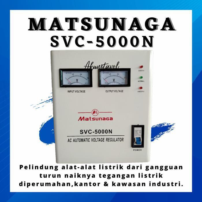 Stavolt Matsunaga Svc-5000N - Stabilizer Listrik Matsunaga 5000 Watt Original Dan Terpercaya