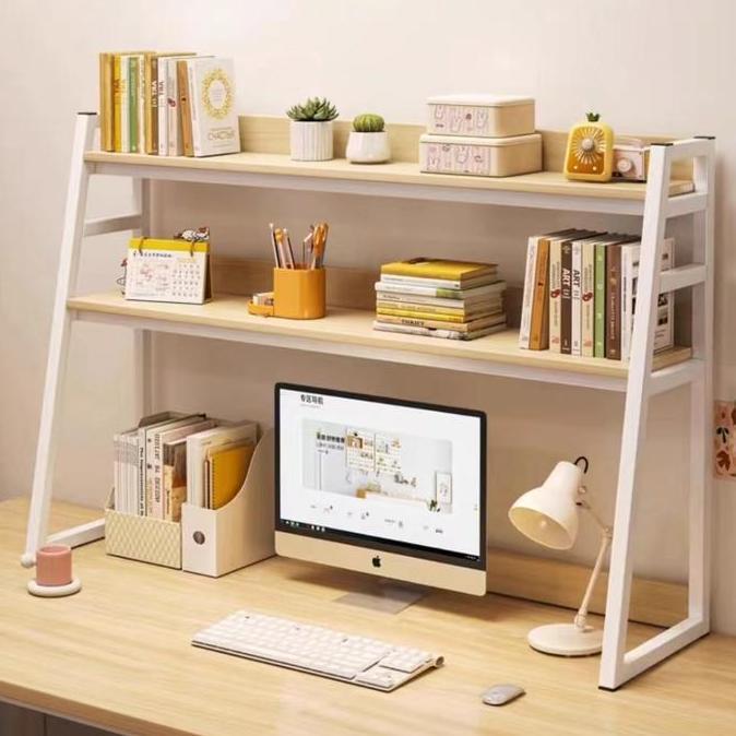 YGM Furnibest Rak Meja Serbaguna Rak Meja Belajar Rak Buku Belajar