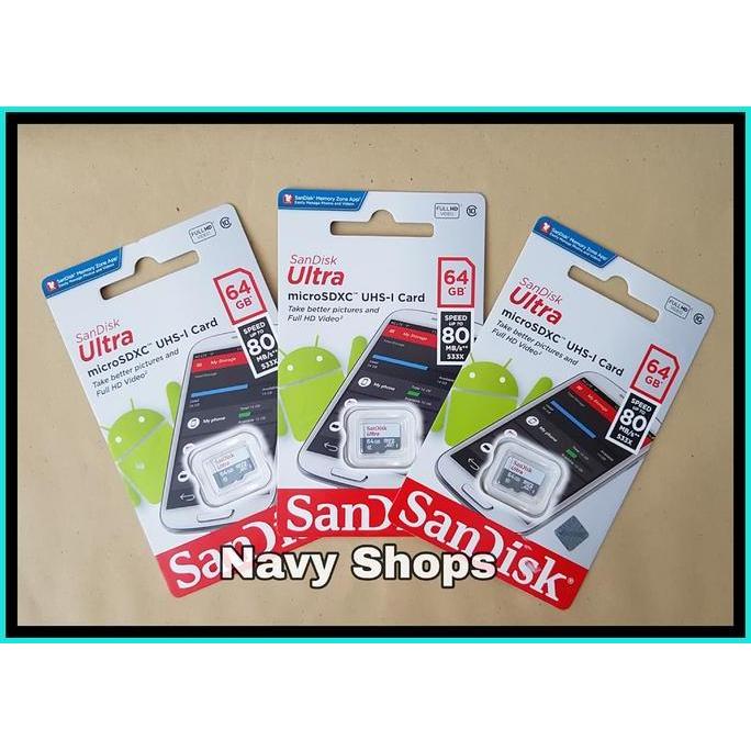 Memory Micro SD 64GB Class 10 - Memory SD Card 64GB Sandisk Original