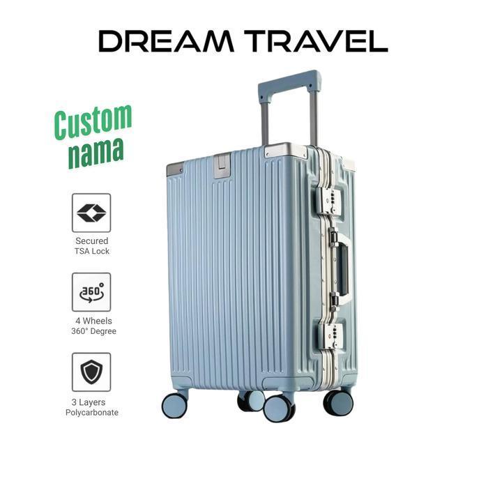 Dream Koper 22 Inch 24 Inch Free Custom Nama & Logo Tsa Lock Roda 360 M101 Kabin