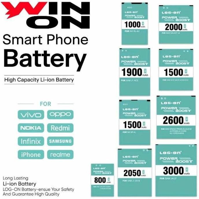 WIN ON - BATERAI SONY BA-700 DOUBLE POWER MERK LOG ON ORIGINAL