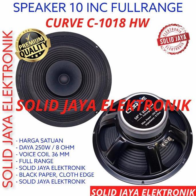 Promo Speaker Curve 10 INC 10" Speaker FullRange Full Range Curve C-1018-HW Diskon