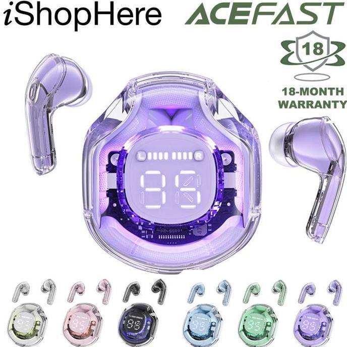 Promo Acefast TWS T8 Earbuds Bluetooth 5.3 LED ENC Suara HiFi Touch Control Diskon
