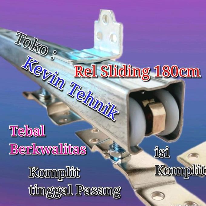 REL SLIDING J3 180 CM, REL PINTU GESER, REL PINTU SLIDING 180 CM ORIGINAL DAN TERPERCAYA