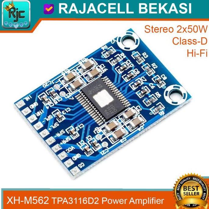 Promo XH-M562 TPA3116D2 Power Amplifier Stereo 50watt Class-D Hi-Fi Audio Diskon