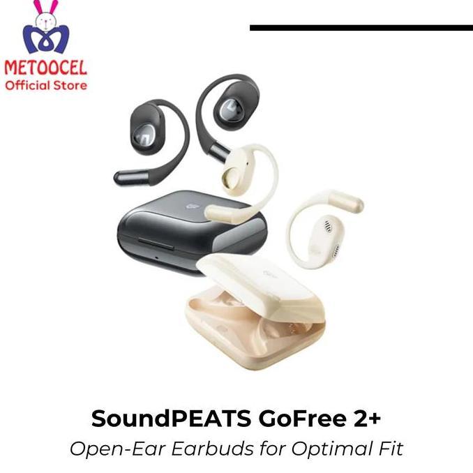Promo SoundPEATS GoFree 2+ Open-Ear Earbuds for Optimal Fit Go Free 2 + TWS Headset Bluetooth Diskon