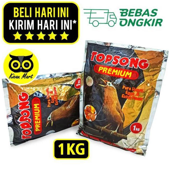 KOMARUDAK - TOPSONG PREMIUM HIGH PROTEIN VOER PUR PAKAN BURUNG MURAI TOP SONG TPSP