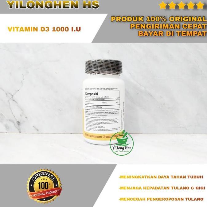 Treelains Vitamin D3 1000 IU Isi 60 Tablet Cholecalciferol