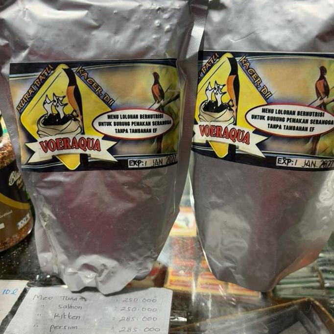 KOMARUDAK - VOER AQUA PAKAN LOLOHAN ANAKAN MURAI BATU TERBAIK DENGAN BUTIRAN BESAR   VOER AQUA PAKAN