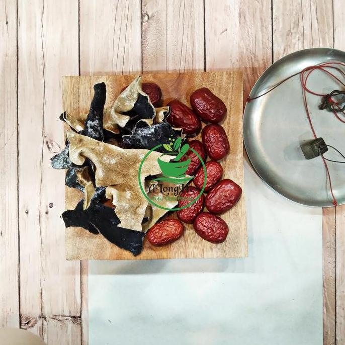 Ready  Jamur Hitam Putih Ang Cho Obat Penyumbatan Jantung Ramuan Herbal China