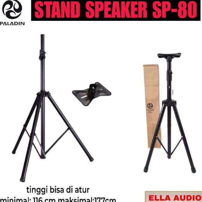 Promo Stand Speaker Paladin SP-80 Tripod Speaker Kaki 3 Diskon