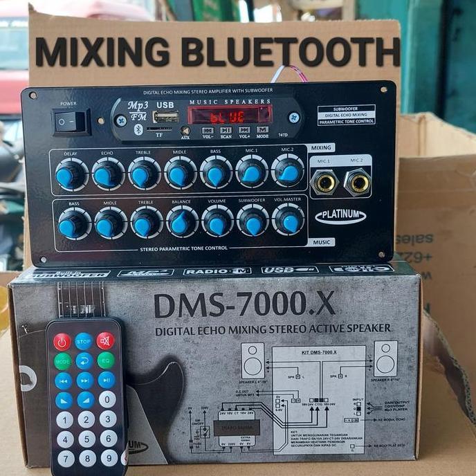 Promo digital echo mixing stereo active speaker dms 7000 dms7000 mp3 player Diskon