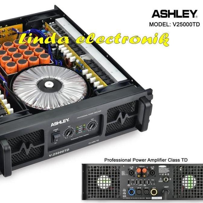 Promo POWER AMPLIFIER ASHLEY V 25000 TD/ POWER AMPLIFIER ASHLEY V25000TD CLASS TD Diskon