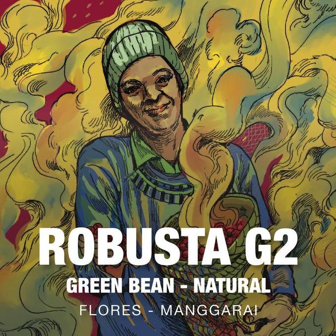 Ready Green Bean Robusta Natural Grade 2 - 5kg Biji Kopi Mentah Flores Manggarai