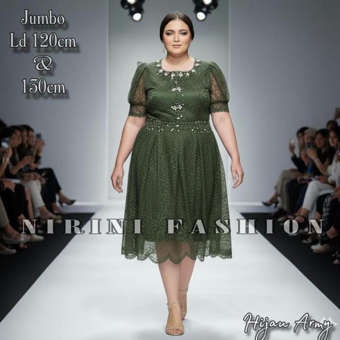 (Pasti RealPict) DRESS BRUKAT PAYET MUTIARA MEWAH KONDANGAN BSIZE JUMBO XXL,XXXL LD 120-130cm / GAUN