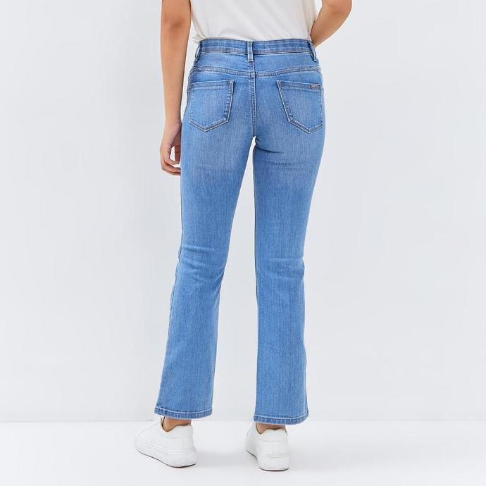 C2 Wenzou Blue Jeans Push Up Bootcut Wanita