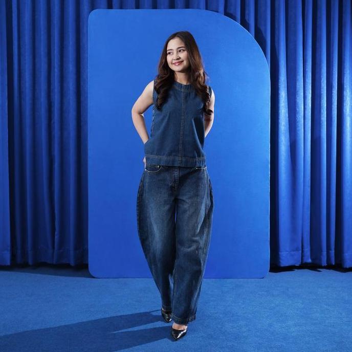 DAILE | Edden Denim Barrel Pants | Barrel Jeans | Barrel Pants | Barrel Pants Wanita