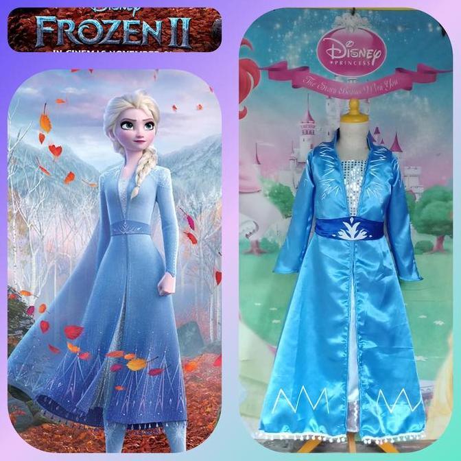 SIAPKIRIM Elsa Frozen 2-Baju Kostum Elsa 2 READY STOCK