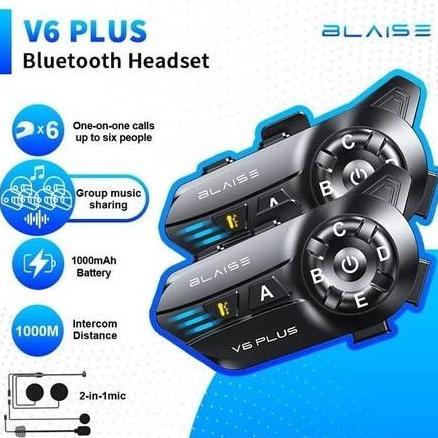 ASLI BLAISE V6 PLUS INTERCOM BLAISE V6 PLUS INTERCOM MUSIC SHARING SAMBIL NGOBROL BLAISE V6 PLUS GIN