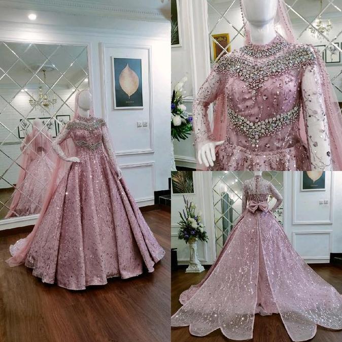 GAUN PENGANTIN MODERN MEWAH