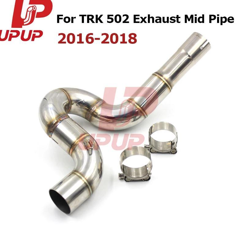 Exhaust Motorcycle Muffler Escape Moto Slip On Middle pipe For Benelli TRK 502 2016-2019 Year 51mm S