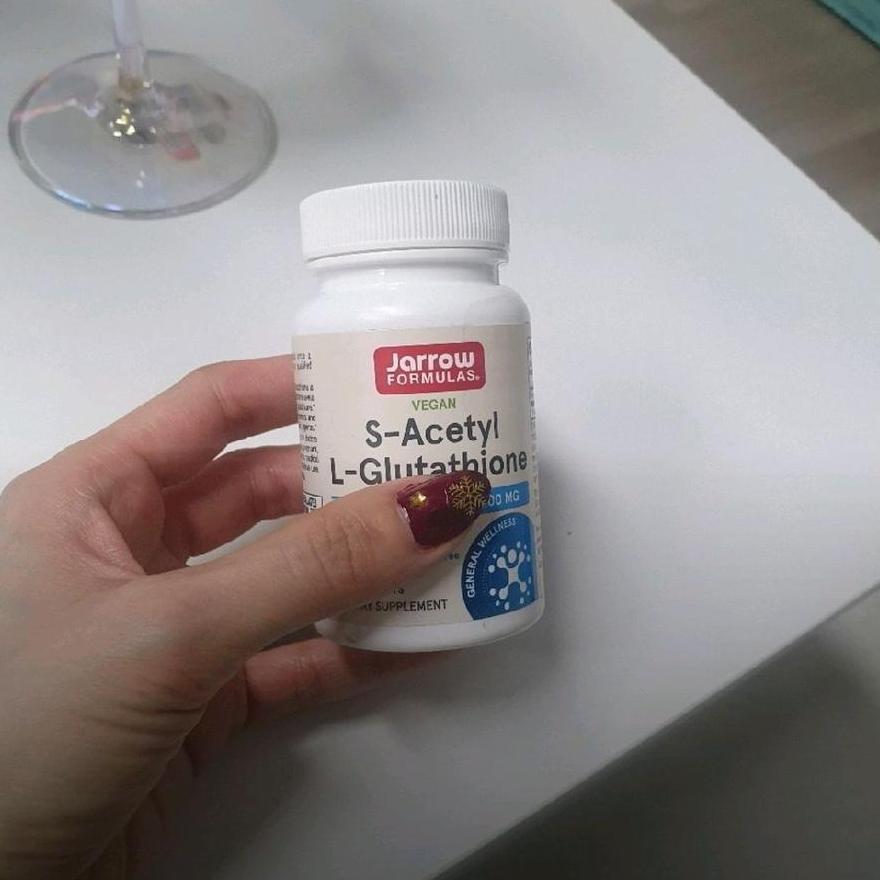 Jarrow Formulas, Vegan S-Acetyl L-Glutathione, 100 Mg, 60 Tablets Vegan Antioxidant To Promote Inter