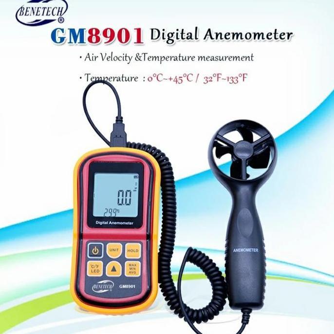 LABAZA Gm-8901 Gm8901 Gm 8901 benetech Digital Anemometer wind Speed