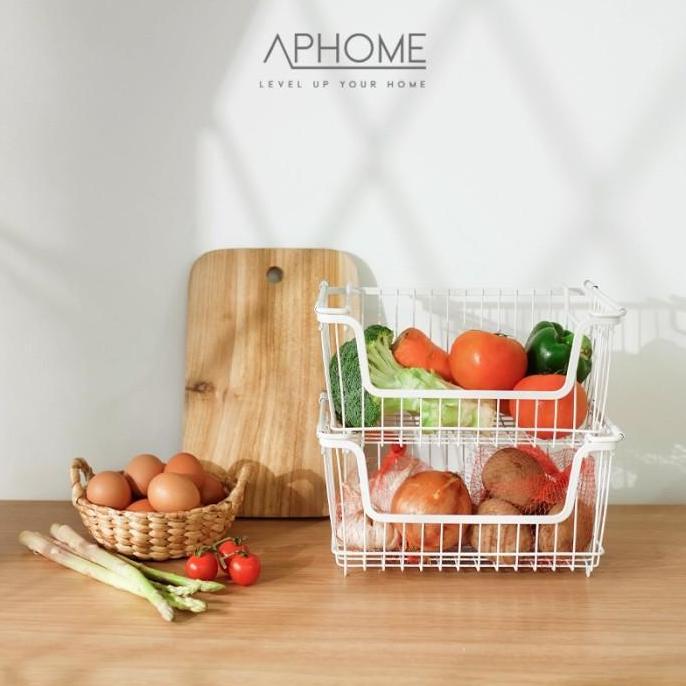 Bestone- APHOME Rak Meja Serbaguna Rak Bawang Bumbu Rak Buah dan Sayuran HARSA