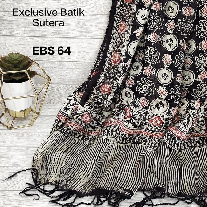 Pashmina Exclusive Batik Sutera Scarves Syal Shawl Selendang Gift