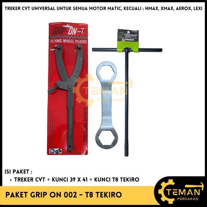GRIPON Paket Treker CVT Matic + Kunci 39 X 41 + Kunci T 8 TEKIRO / Paket Hemat Treker CVT / Paket Pr