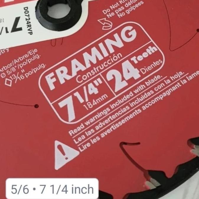 DIABLO SAW BLADE 7 1/4 INCH CIRCULAR SAW TABLE SAW Mata Gergaji