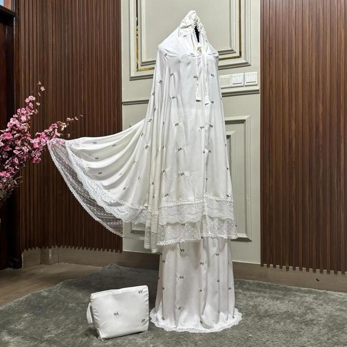 Mukena rayon bordir premium