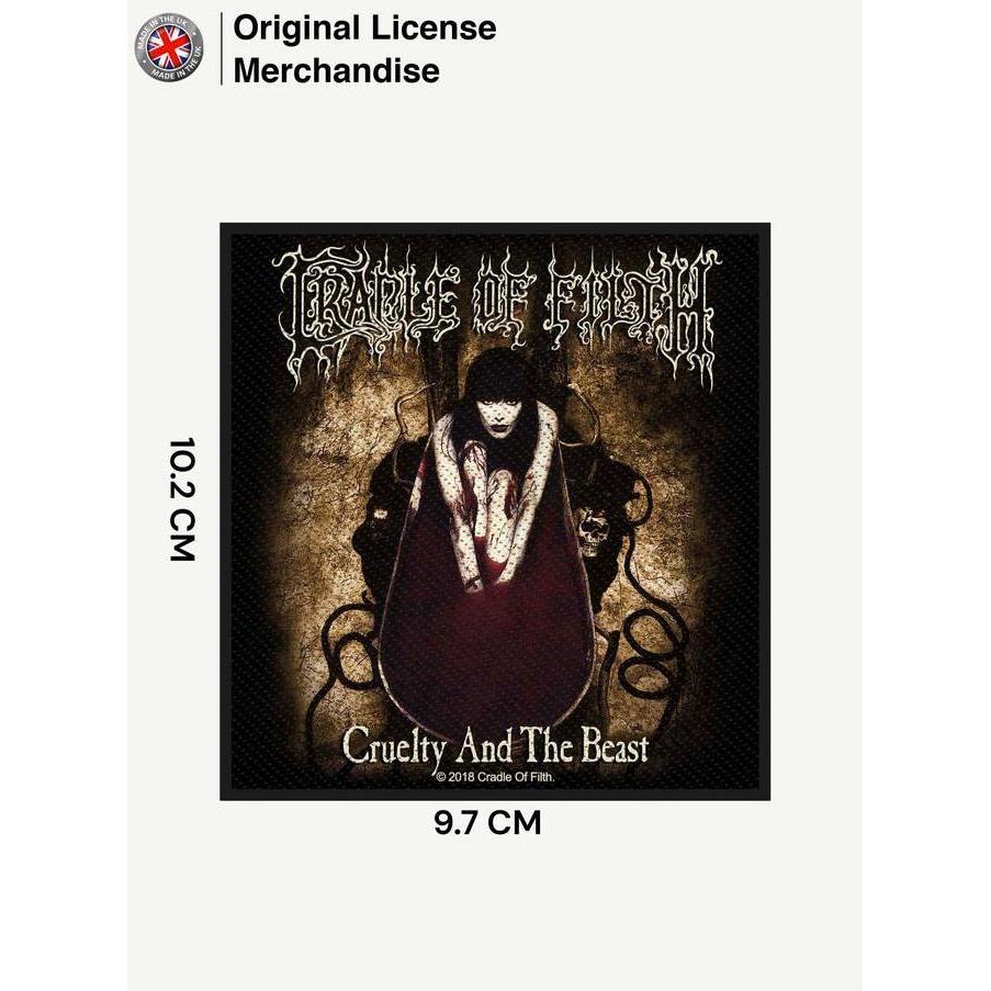 TERLARIS Emblem Badge Patch Logo Asli CRADLE OF FILTH Ori Cruelty And The Beast BISA GOSEND