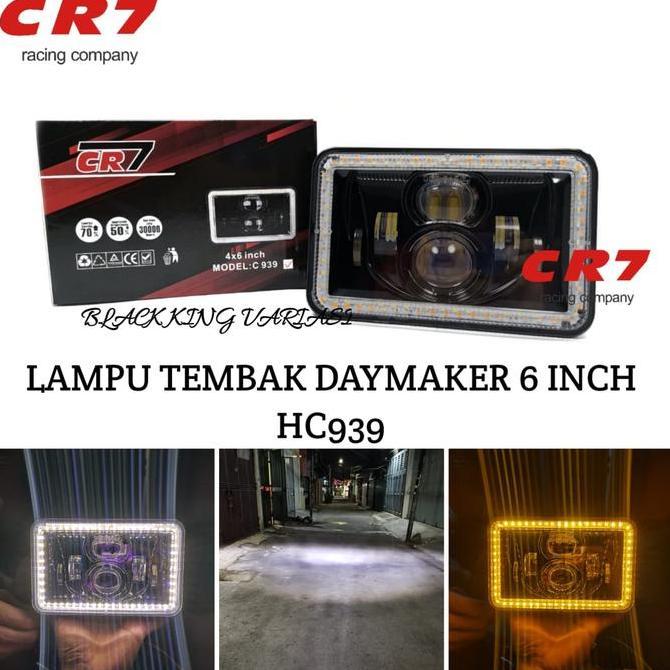 Lampu Daymaker 6 Inch Kotak Universal Lampu Tembak Daymaker 4 Led Lampu Daymaker 4 Mata Lampu Daymak