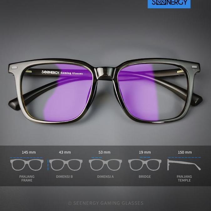 SEENERGY Kacamata Gaming | Stride Graphite Green