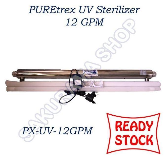 PUREtrex UV Sterilizer 12 GPM| RO UV Sterilizer Lampu UV Sterilizer TERMURAH