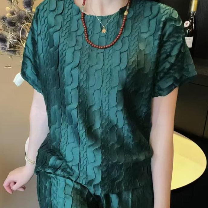 (Kode 120) Atasan / Blouse Plisket Tekstur Emboss Premium | Blouse Pleats Premium | Atasan Pleats Pr