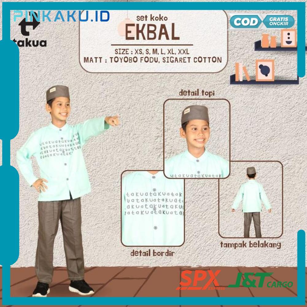 Koko Lengan Panjang Takua Ekbal/set Koko Anak RO30 2212 2025 Bisa COD Best