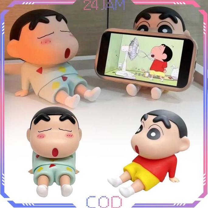 Promo Phone Holder Shinchan Dudukan Ponsel Shinchan Phone Holder Mainan Crayon Shinchan Serbaguna Di