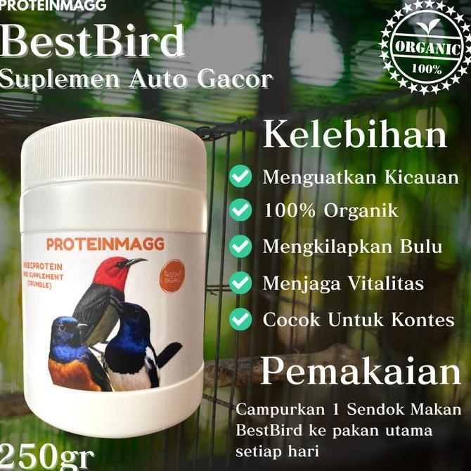 Brixd- Proteinmagg Suplemen Protein Untuk Burung 250 Gr Extra Kicau Gacor